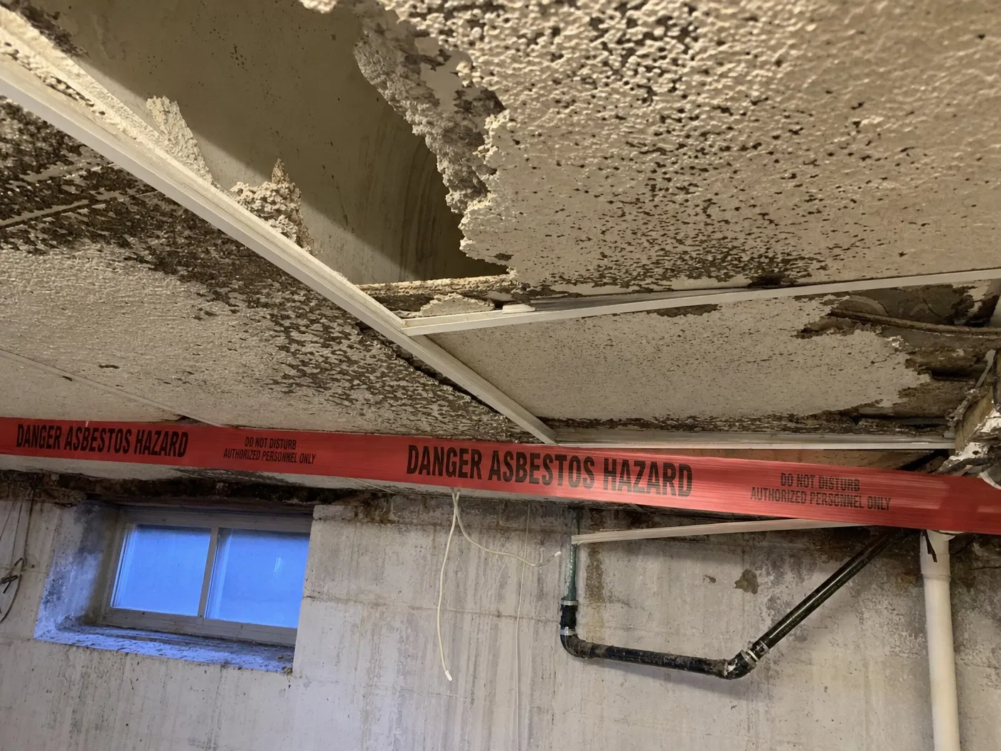 Asbestos abatement before and after - before